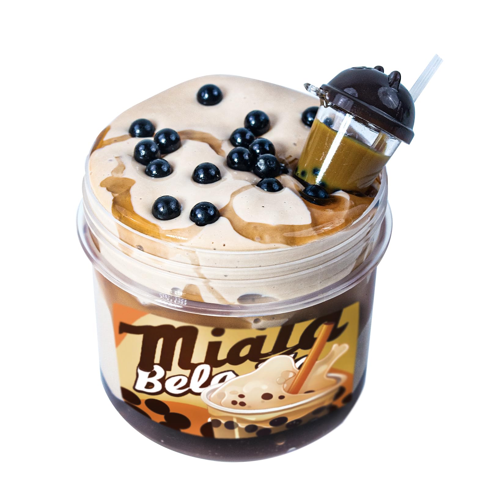 Tototang Bubble Tea Slime cup model offers tactile fun with a cute mini boba cup.