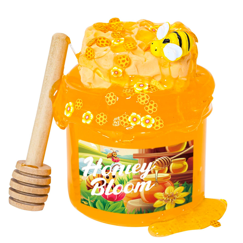 Tototang DIY clay honey slime with 7oz jar and jelly texture for satisfying tactile play.