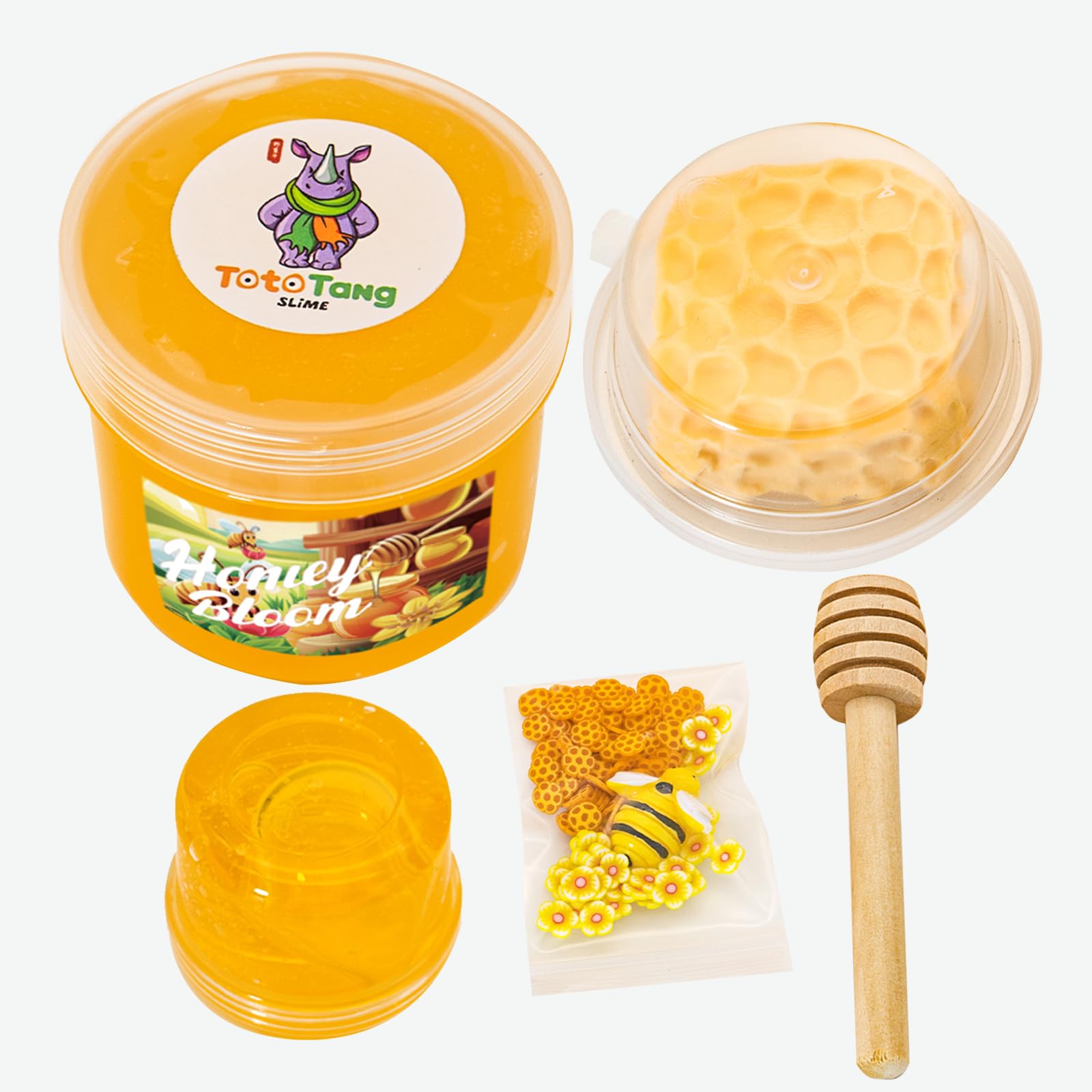 Tototang jelly textured slime showcasing smooth, stretchy surface for ASMR-style play.