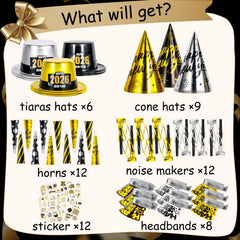 TOTSHOM Happy New Year headbands ideal for stylish party photos