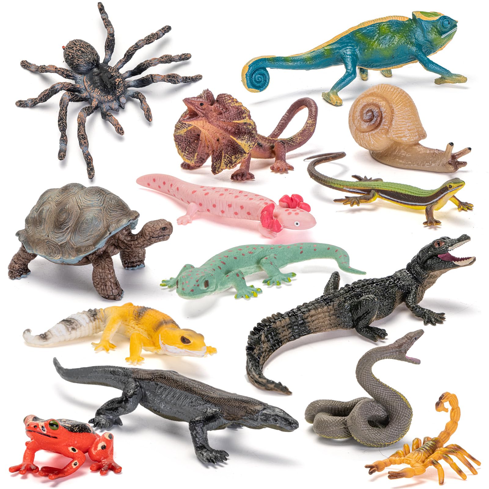 Totsmile axolotl figurine for imaginative rainforest play.