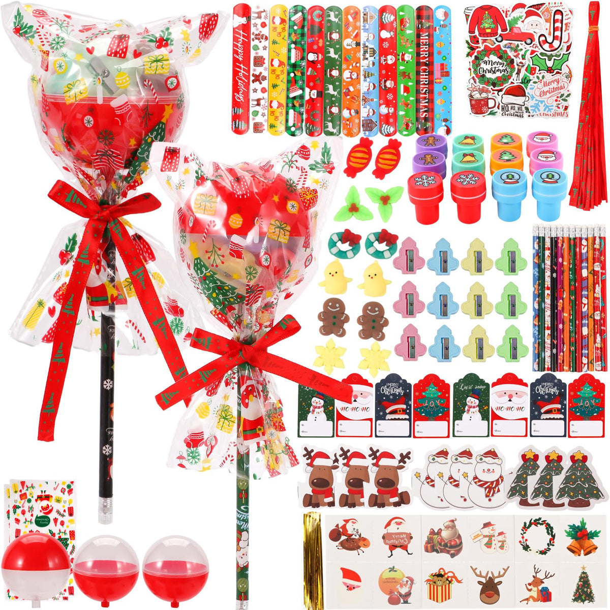 Totstio Christmas stationery set packaging in festive colors for classroom gifting