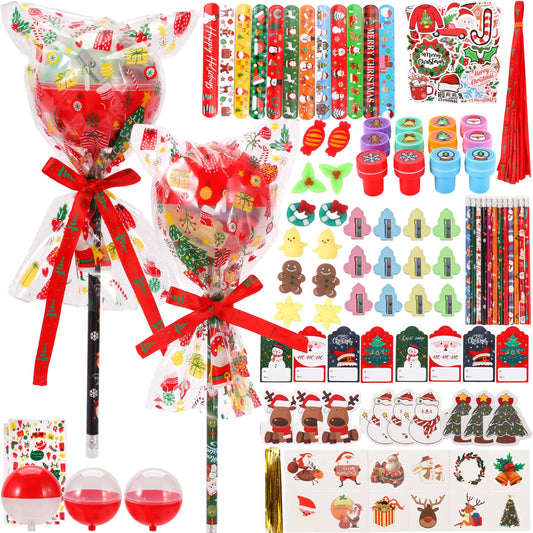 Totstio Christmas stationery set packaging in festive colors for classroom gifting