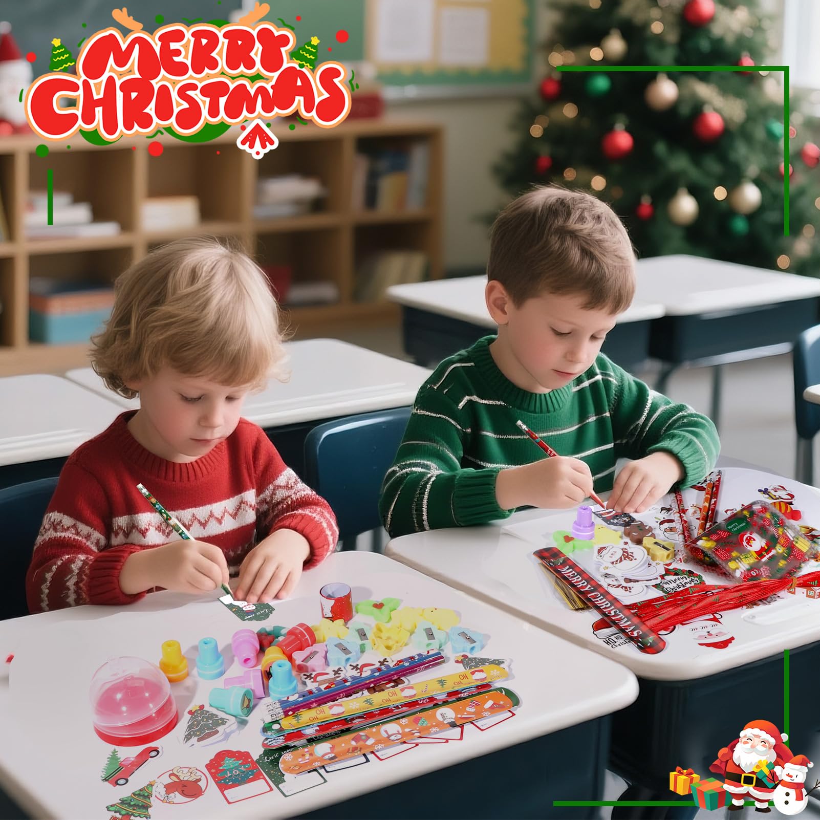 Totstio Christmas stickers and tattoos for easy rewards and decorations