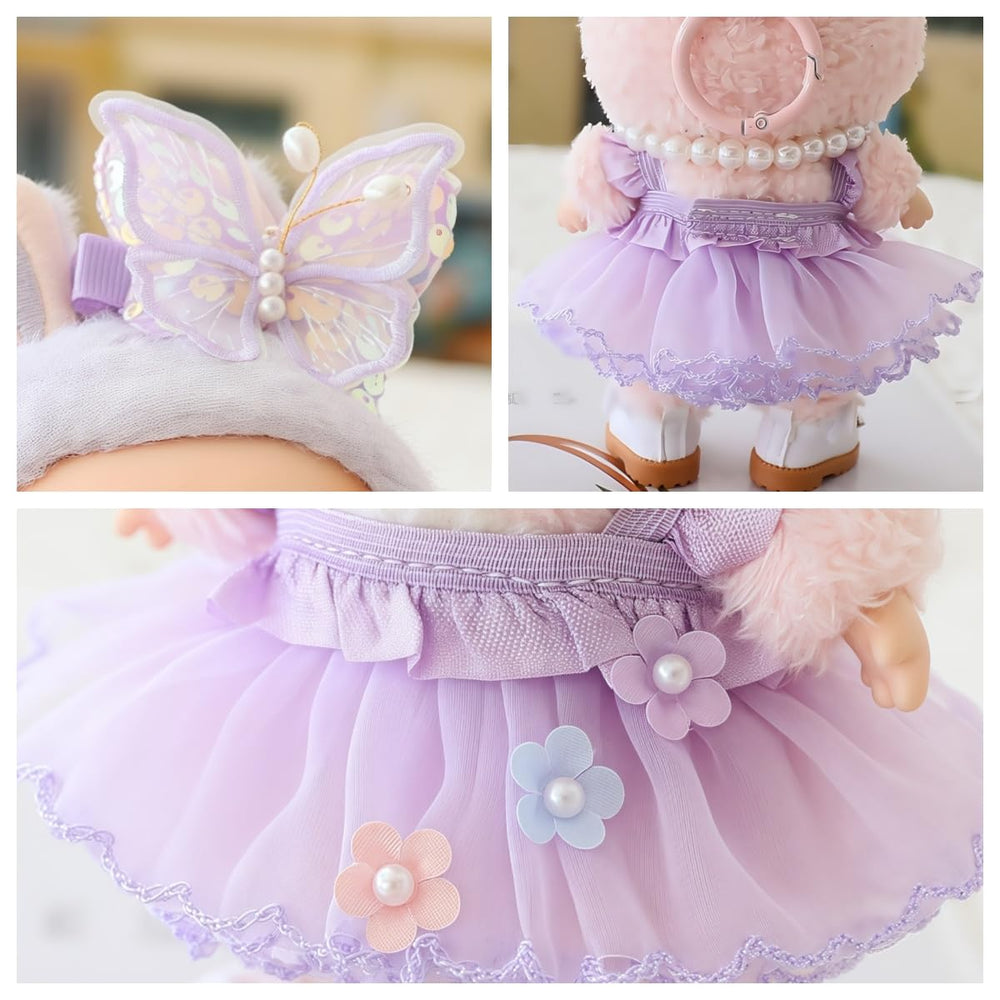 TOU-BEGUIN doll shoes pair finishes the ensemble with stability.