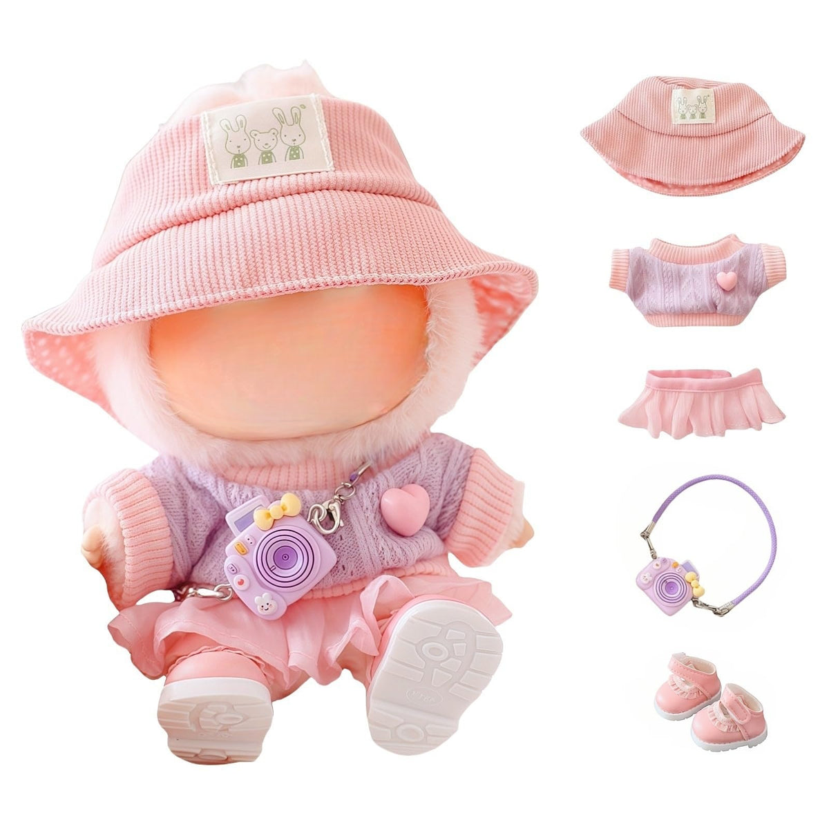 TOU-BEGUIN Lu Bubu 17cm doll hat for cute display and styling