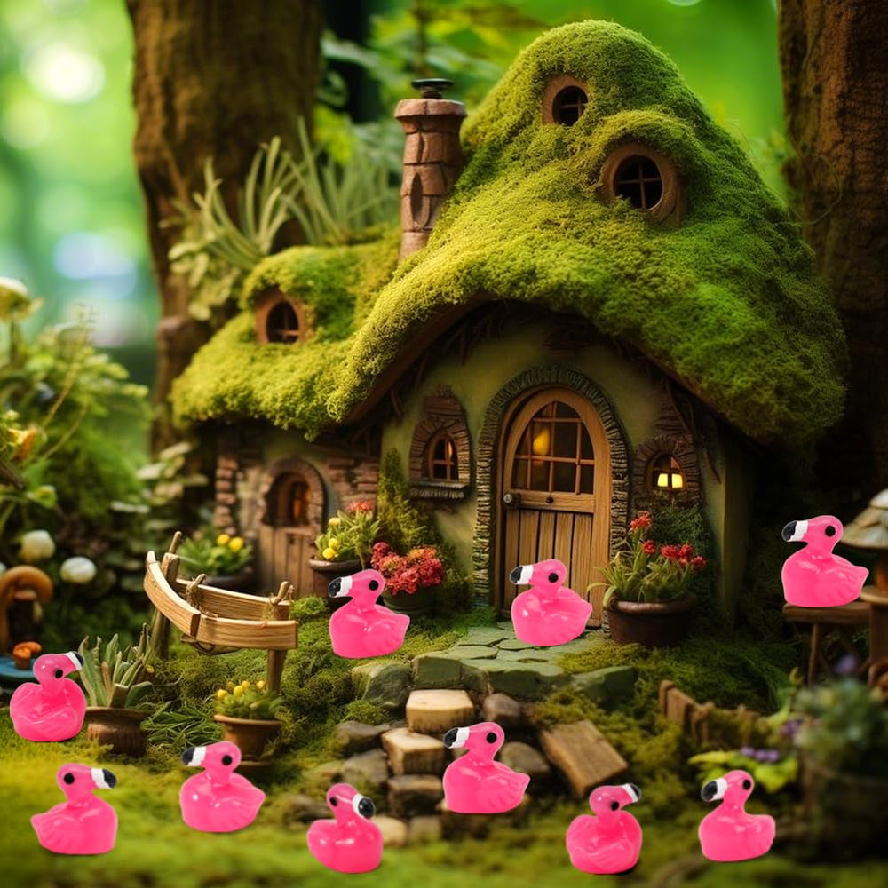 Touch Top flamingo ducks garden and fairy garden accents for micro landscapes