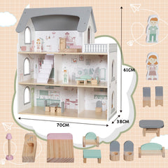Touch Us wooden dream playhouse kitchen furniture promotes hands-on pretend cooking and role play.