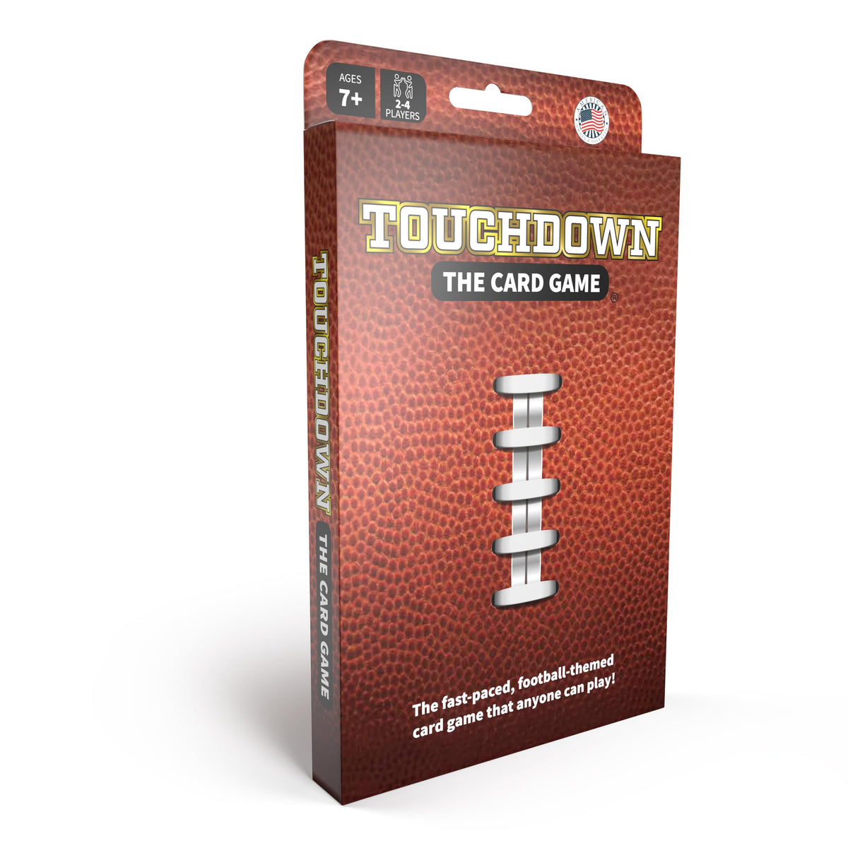 TOUCHDOWN The Card Game setup with color-coded teams for quick learning.