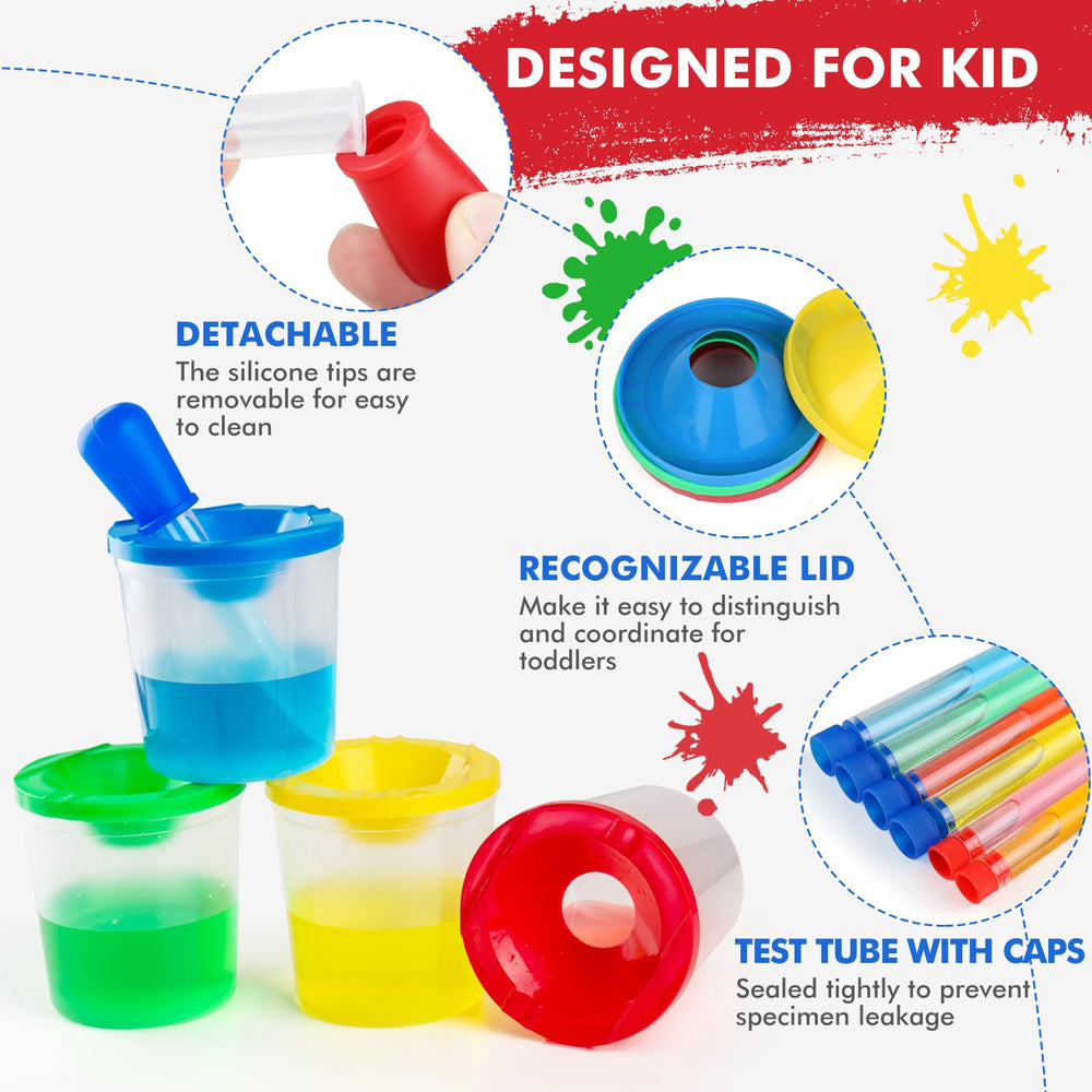 TOUHKAN Crystal-Clear Tubes let kids see color changes easily.
