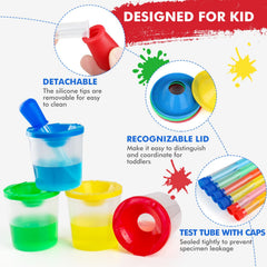 TOUHKAN Crystal-Clear Tubes let kids see color changes easily.