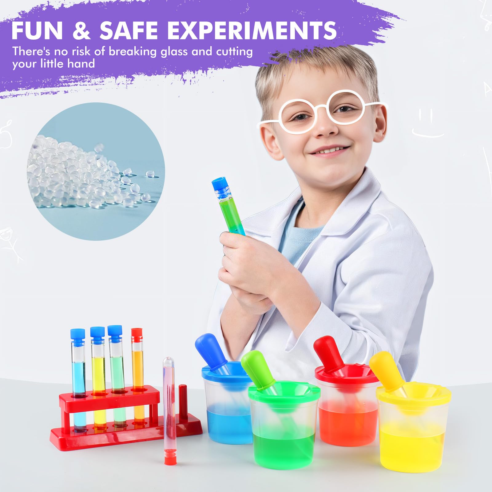 TOUHKAN Test Tube Caps seal experiments securely for neat storage.