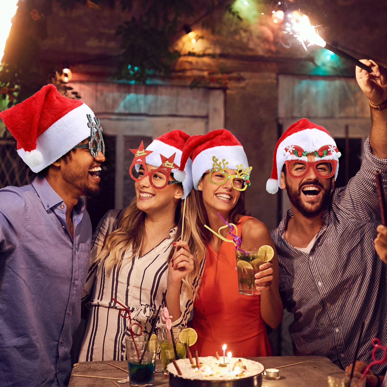 Toulite holiday prop set ideal for photo booths and celebrations.
