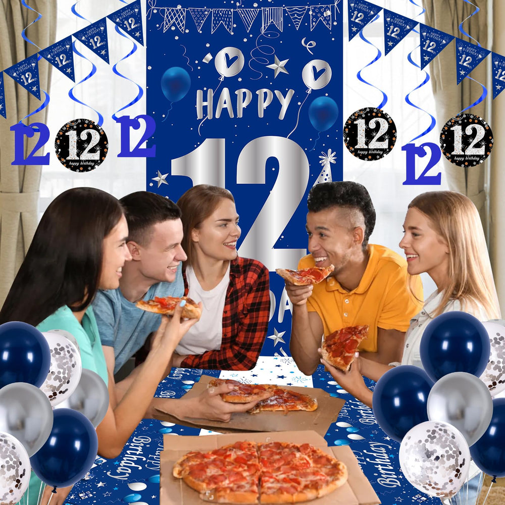 TOUPONS navy-blue latex balloons deliver bold color with durable lift.