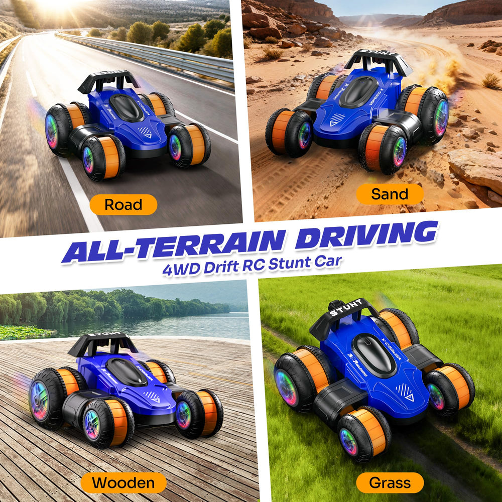 Toupus dual-battery RC car extends playtime for longer sessions.