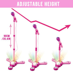 TourKing Kids Karaoke Light Ball demonstrates vibrant stage lighting for home performances.