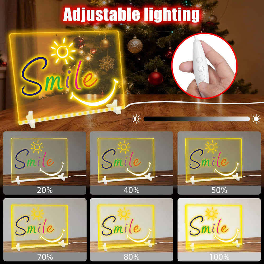 TOUYINGER LED board with adjustable stand for stable tabletop use