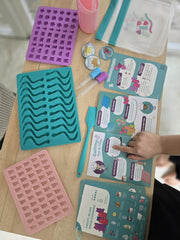 Tovla Jr Chef hat adds fun role play during candy making.