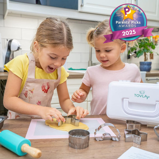 Tovla Jr colorful utensils set for kids, encourages creative cooking sessions