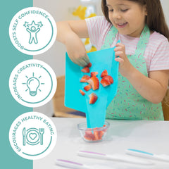 TOVLA JR. easy-grip handles aid small hands