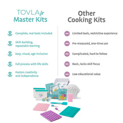 Tovla Jr Gummy spatula for smooth mixing and easy transfer.