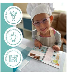 TOVLA JR. kids real cooking set apron keeps clothes clean during cooking
