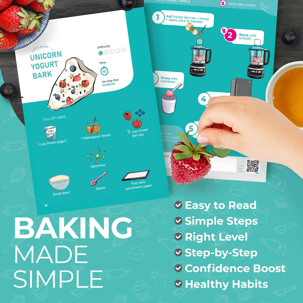 Tovla Jr Montessori-learning kitchen illustrates planning and measuring with real ingredients