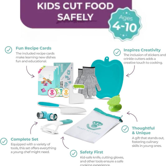 Tovla Jr. safety gloves protect tiny hands during kitchen tasks.