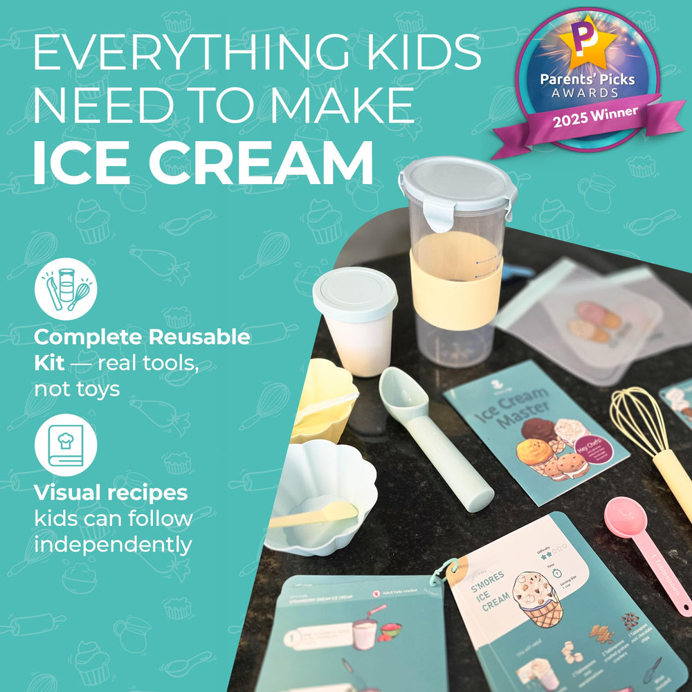 Tovla Jr silicone ingredient bags for clean, kid-safe measuring and mixing.