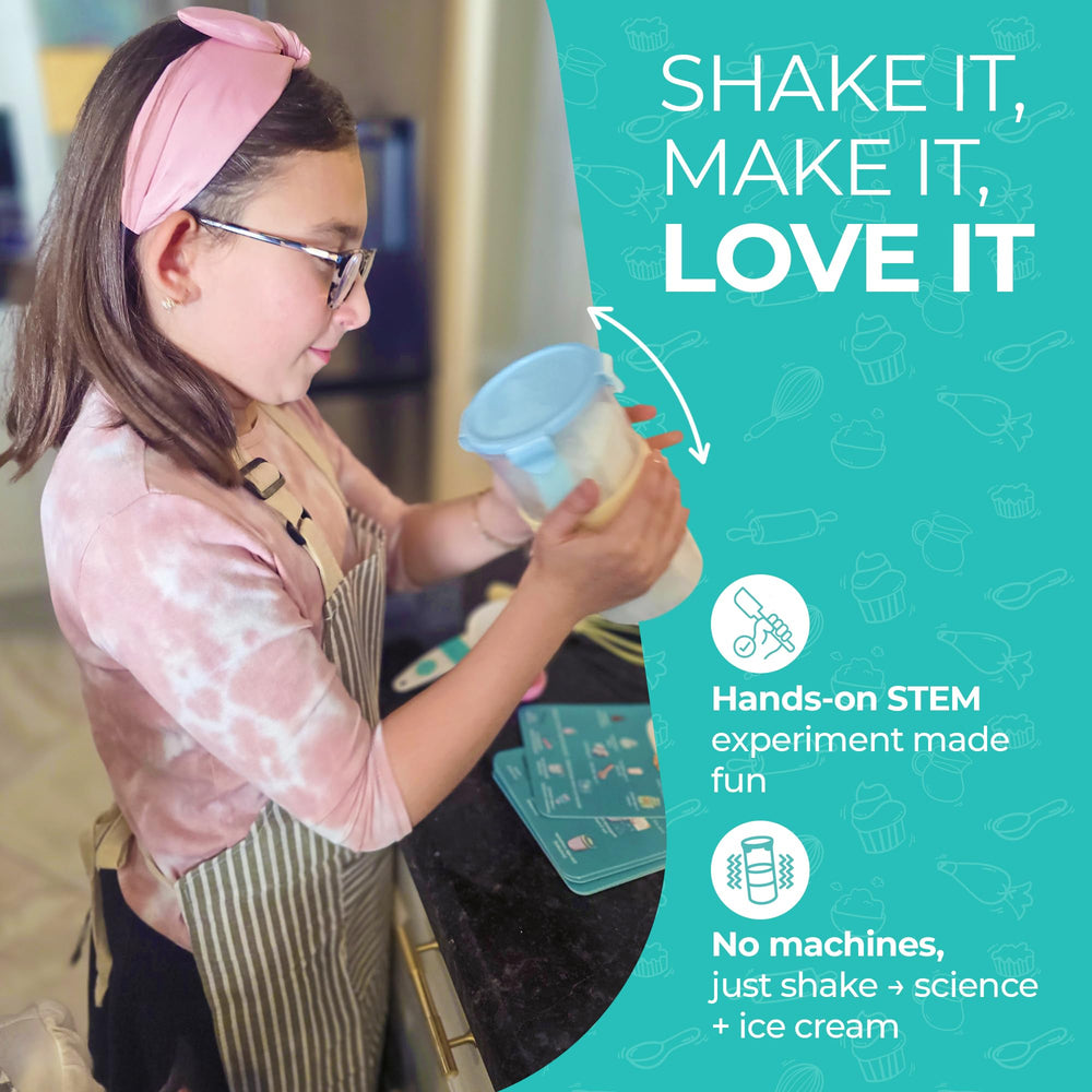 Tovla Jr snap-lid shaker with rubber grip for easy blending and chilling.