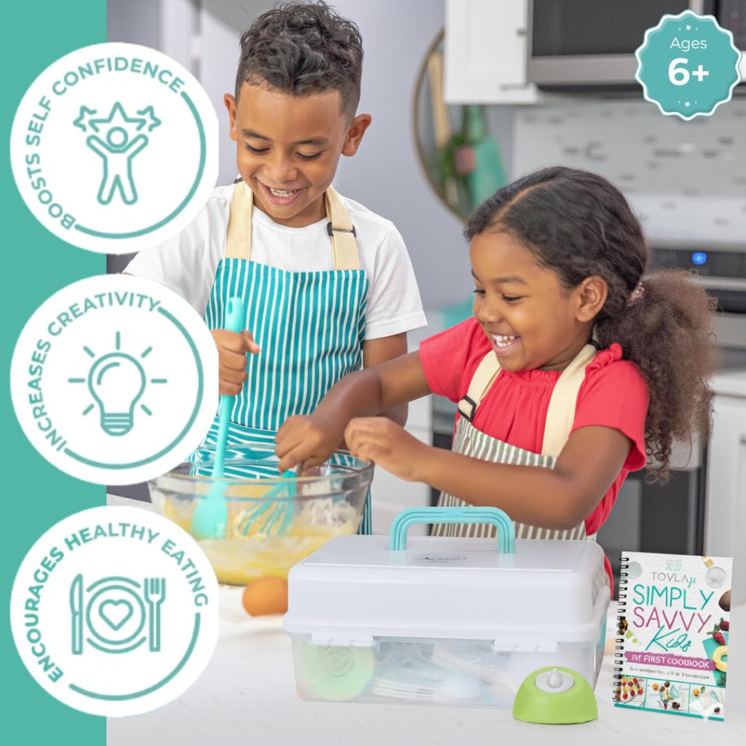 Tovla JR visual cookbook guides beginners with colorful, step-by-step illustrations.