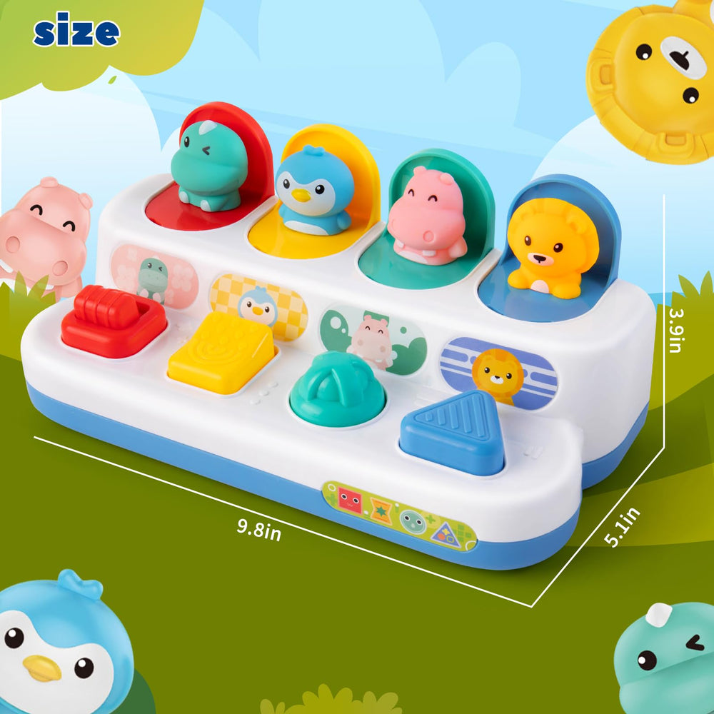 Tovol Zerky four-color buttons close-up supports color recognition and fine motor practice.