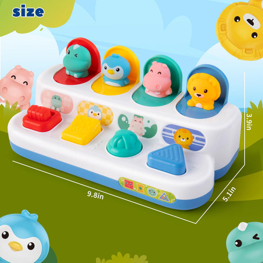 Tovol Zerky four-color buttons close-up supports color recognition and fine motor practice.