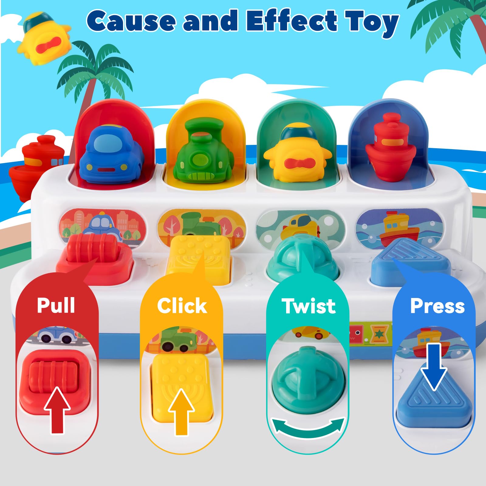 Tovol Zerky four-colour vehicles inside the toy spark curiosity and pretend play.