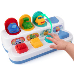 Tovol Zerky interactive pop-up vehicle toy front view promotes exploration and fine motor skills.