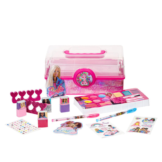 Townley Girl Barbie cosmetic set kit for creative play and safe pretend beauty.