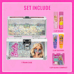 Townley Girl Barbie lip balm tube close-up ideal for gentle kid play