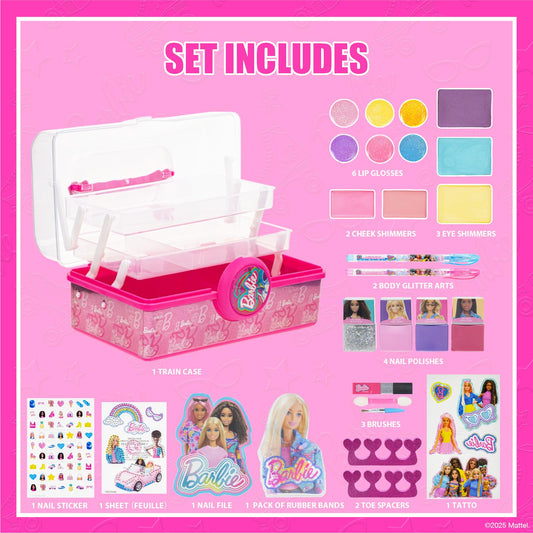 Townley Girl Barbie lip gloss collection for kid-friendly shimmer and color.