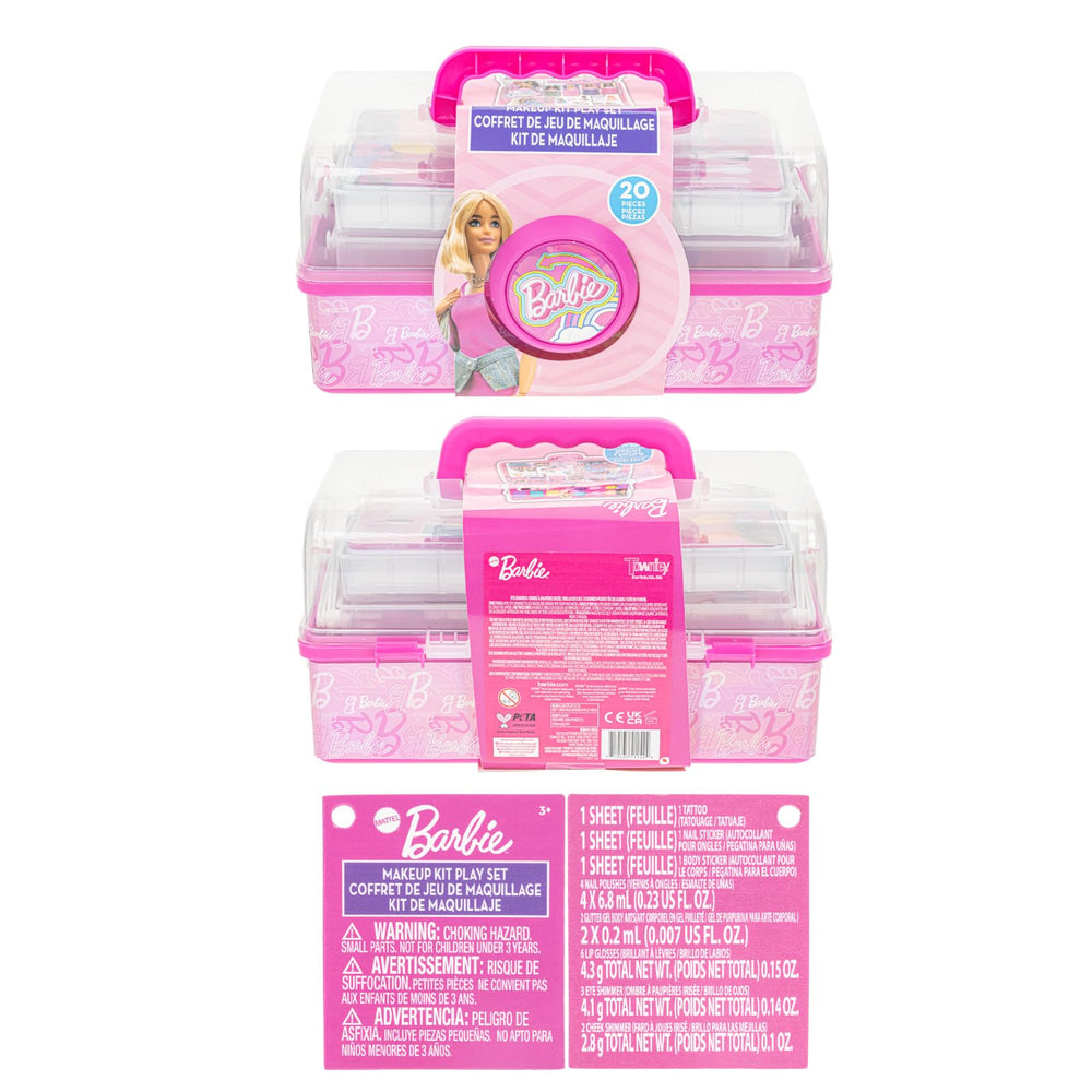 Townley Girl Barbie portable storage case for on-the-go play.
