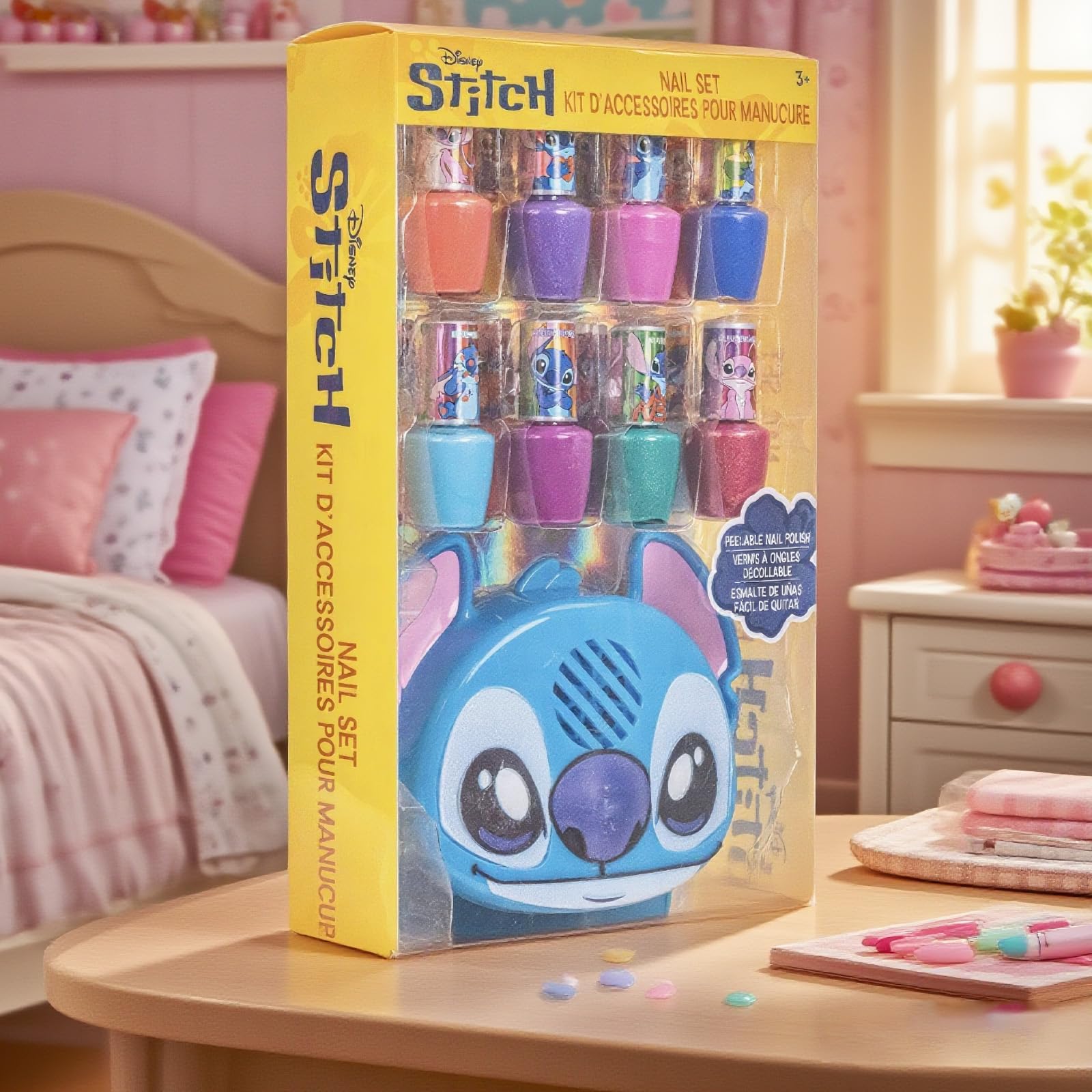 Disney Stitch themed packaging inspires creative storytelling during nail art