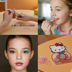 Townley Girl Hello Kitty brushes and tools enable precise application.