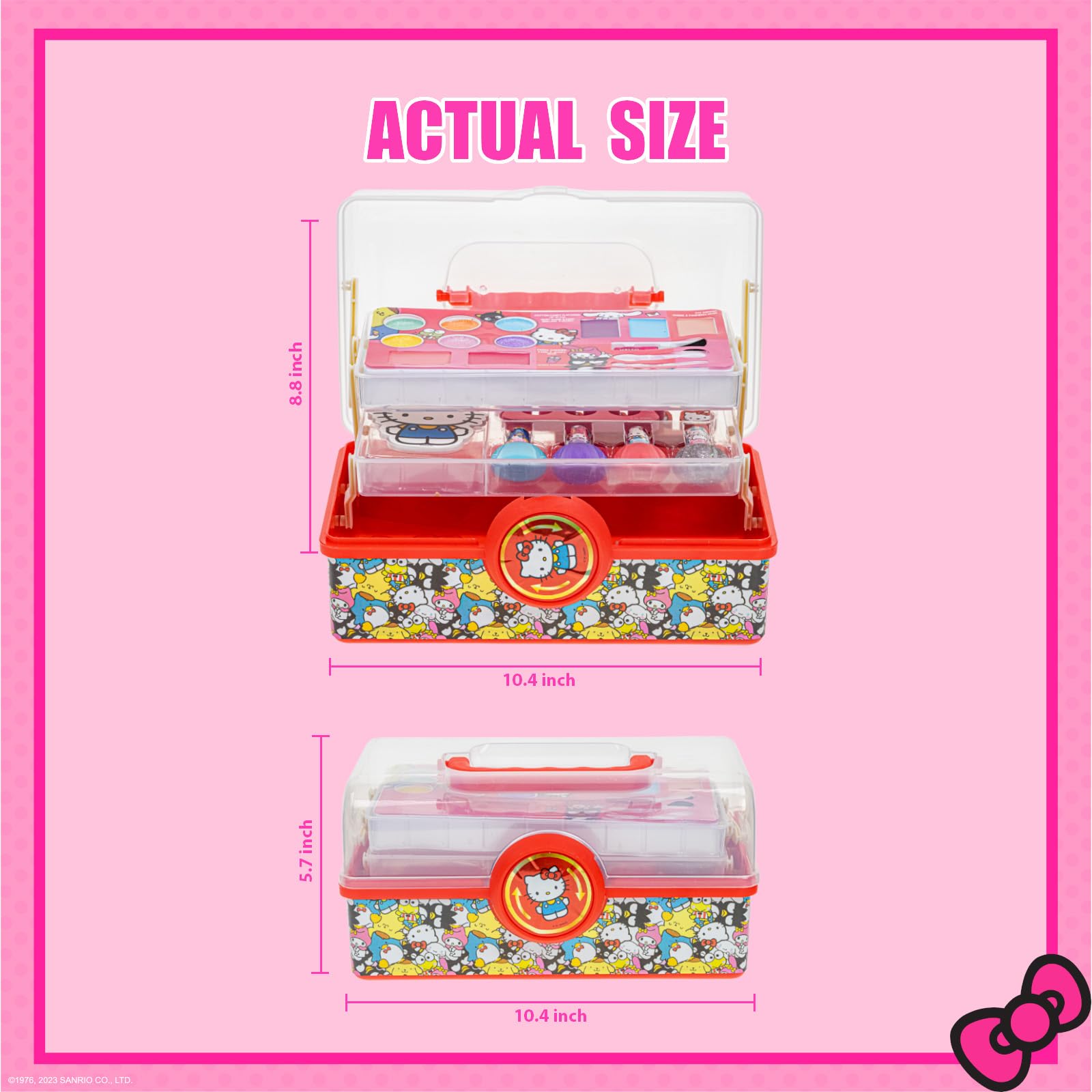 Townley Girl Hello Kitty nail stickers designs for playful nail art.