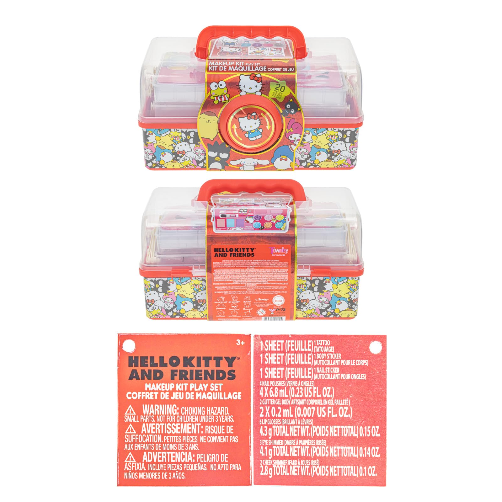 Townley Girl Hello Kitty safe non-toxic cosmetics for worry-free creativity.