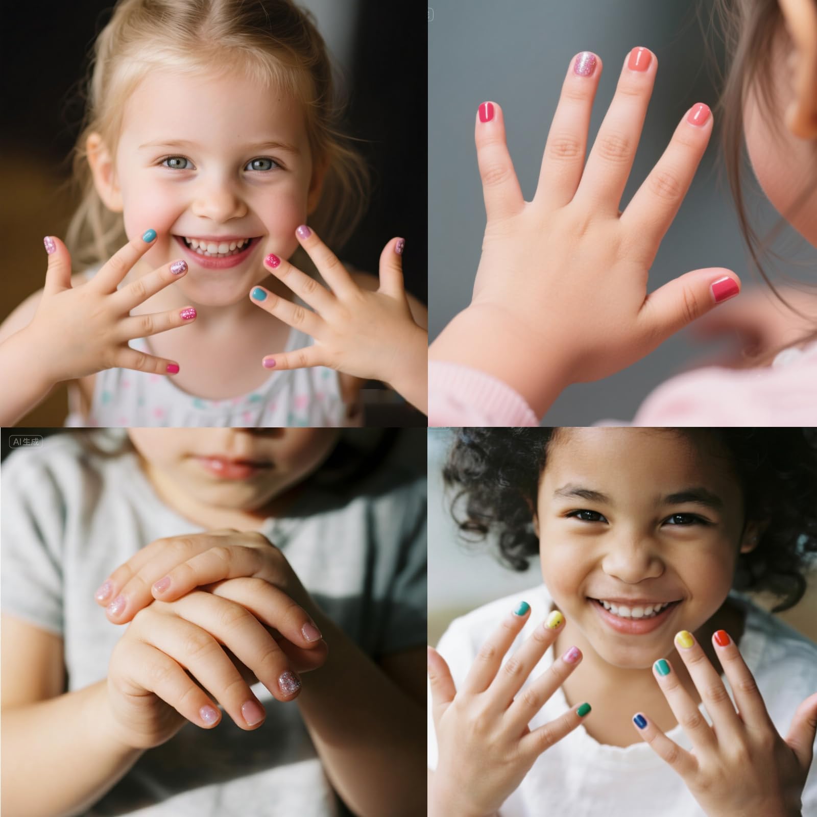 Kid-friendly applicator and quick-drying formula help little hands craft looks
