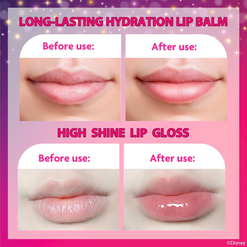 Townley Girl lip gloss tube with pink shimmer for kid-friendly sparkle.