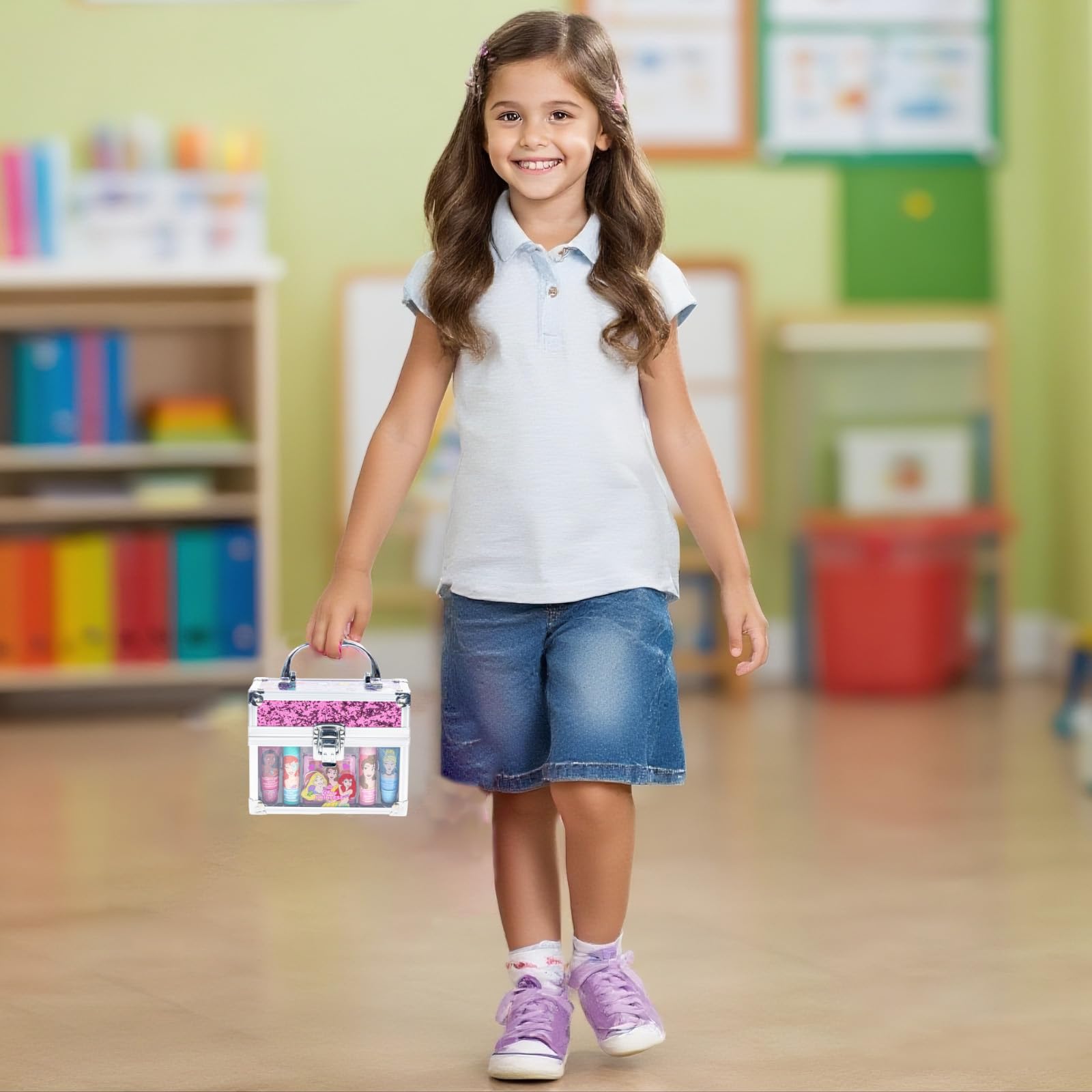 Townley Girl travel-friendly set fits in backpacks for sleepovers.