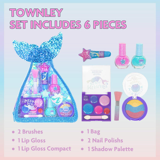 Townley Girl nail polish pink bottles, perfect for pretend play and colorful nails.
