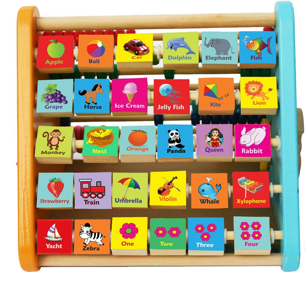TOWO digits blocks with pictures support number recognition and counting