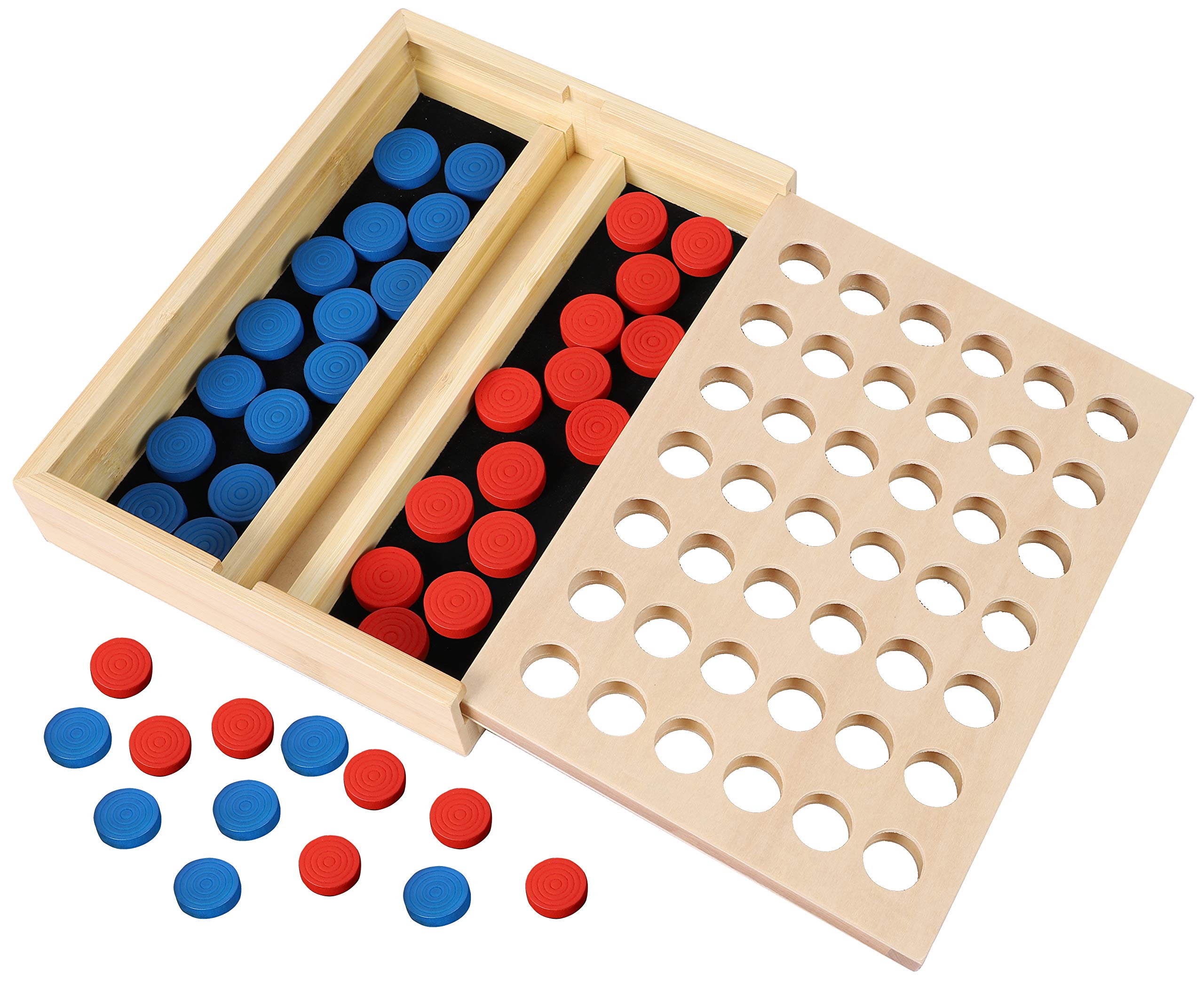 TOWO 4-in-a-row blue disc ready for quick two-player play.