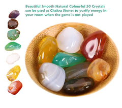 TOWO Mancala close-up of natural stone pebbles with smooth edges